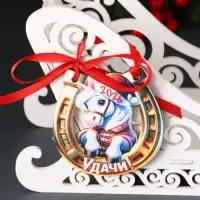 Шкатулка "Сани" с магнитом, 23х10х14 см, белый