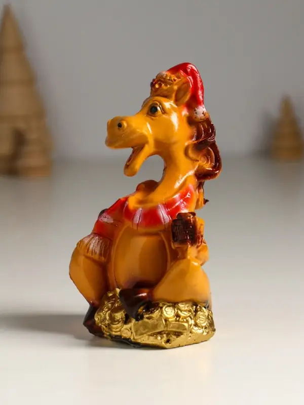 Копилка Копилка "Лошадь с шарфом" 13х9х7 см, коричневый