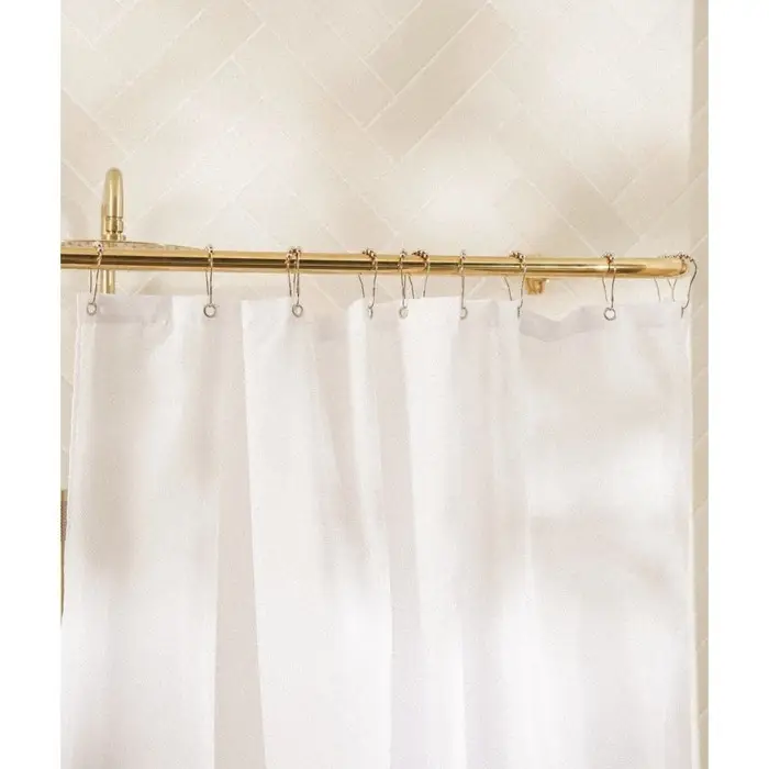 Штора для ванной &laquo;Ла Каса&raquo;, с люверсами, 180&times;180 см, полиэстер, белая