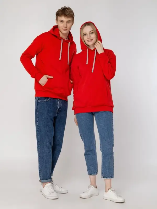 Толстовка с капюшоном Unit Kirenga Heavy красная, размер S Толстовка с капюшоном Unit Kirenga Heavy красная, размер S