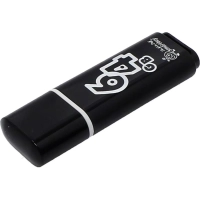 Флеш-память Smartbuy Glossy, 64Gb, USB 2.0, чер, SB64GBGS-K