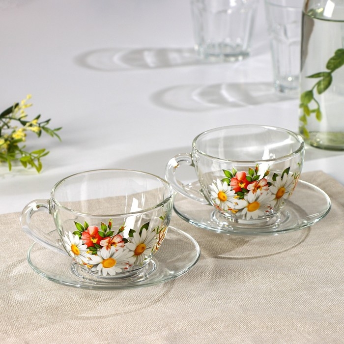 Набор чайный «Ромашковое поле», 200 мл, в чемоданчике Набор чайный «Ромашковое поле», 200 мл, в чемоданчике