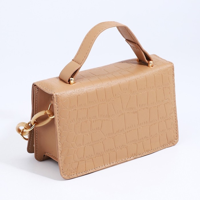 Сумка мессенджер на молнии, цвет бежевый Сумка мессенджер на молнии, цвет бежевый