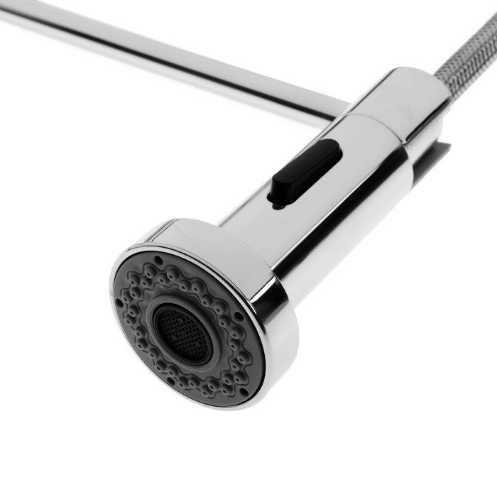 Смеситель для кухни ZEIN Z3824, однорычажный, гибкий излив на пружине, аэратор 2 режима,хром Смеситель для кухни ZEIN Z3824, однорычажный, гибкий излив на пружине, аэратор 2 режима,хром