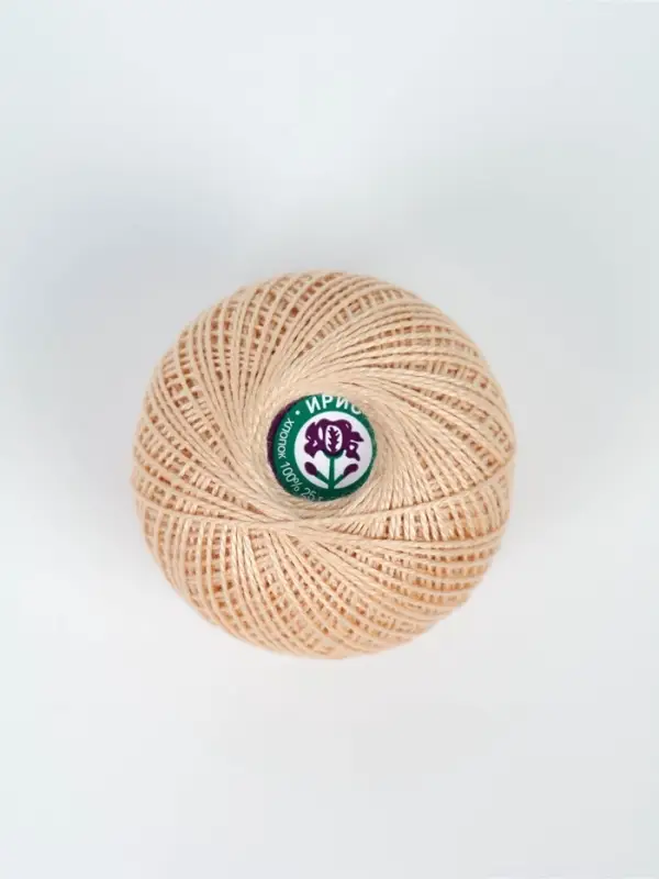 Нитки вязальные "Ирис" 150м/25г 100% мерсеризованный хлопок Набор 6шт (5902)