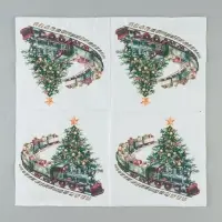 Салфетки новогодние бумажные &laquo;Сказочный экспресс&raquo;, 33&times;33, 3 слоя, 20 шт.