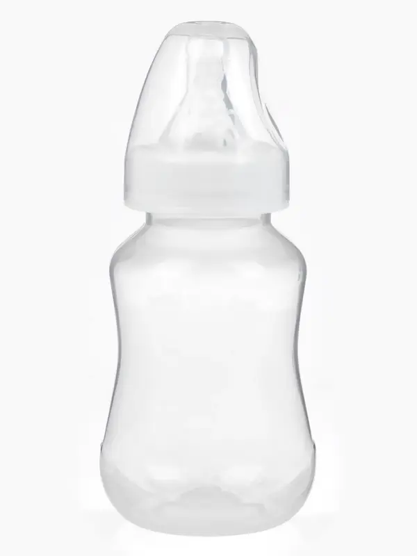 Бутылочка для кормления малыша M&B, классическое горло, от 0 мес., 150 мл., белая