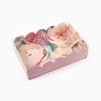 Коробка для печенья, кондитерская упаковка с пластиковой крышкой, &laquo;Прекрасные грёзы&raquo;, 20&times;30&times;8 см