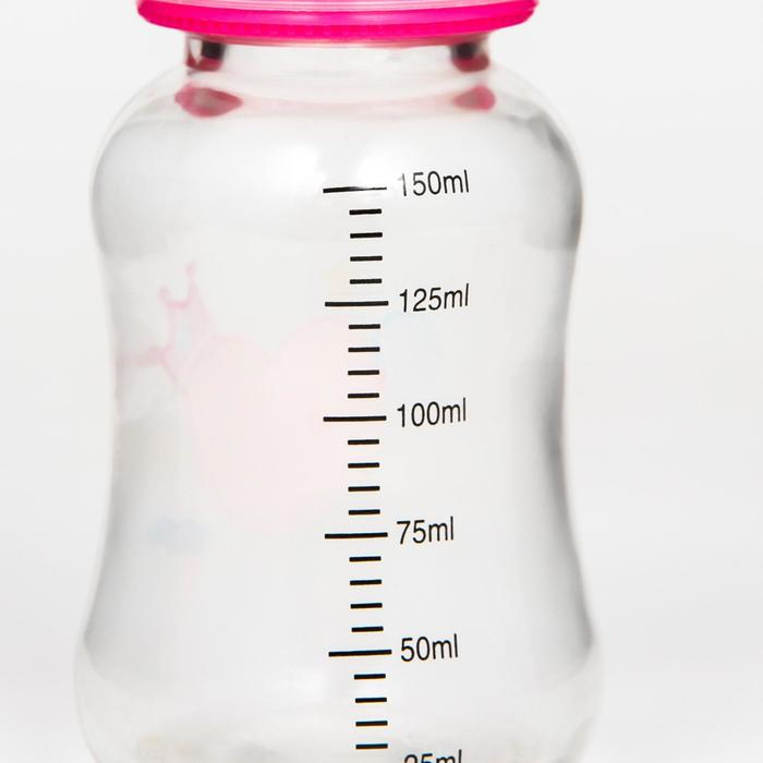 Бутылочка для кормления стекло «Зайка Полли», классическое горло, средний поток, 150 мл., от 3 мес. Бутылочка для кормления стекло «Зайка Полли», классическое горло, средний поток, 150 мл., от 3 мес.