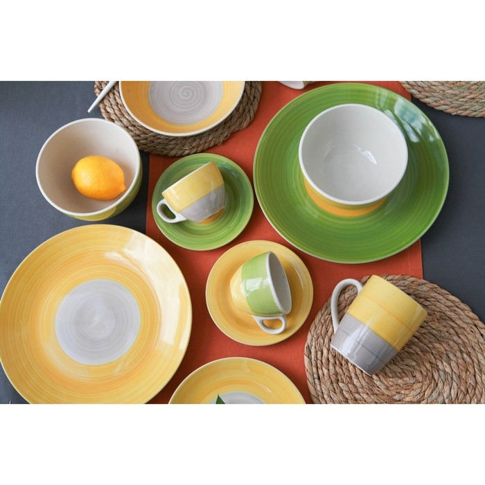 Кружка керамическая Доляна «Бутон», 360 мл, цвет жёлтый Кружка керамическая Доляна «Бутон», 360 мл, цвет жёлтый