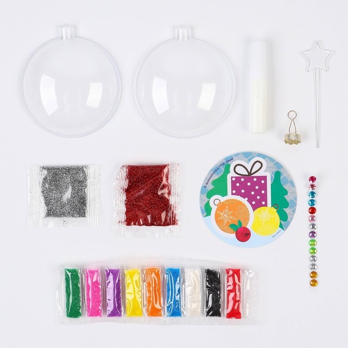 Набор для творчества на Новый год  Набор для творчества на Новый год "Новогодний шар-фреска" Маша и Медведь