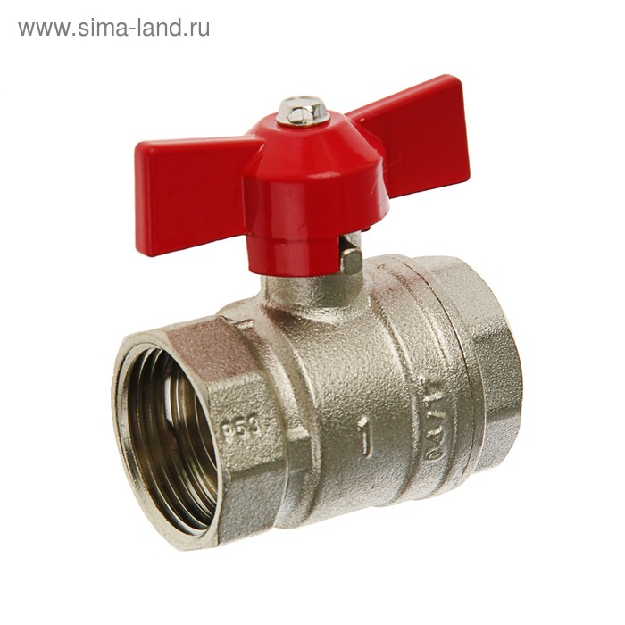 Кран шаровой Кран шаровой "СТМ" Оптима, внутренняя/внутренняя резьба 1", бабочка