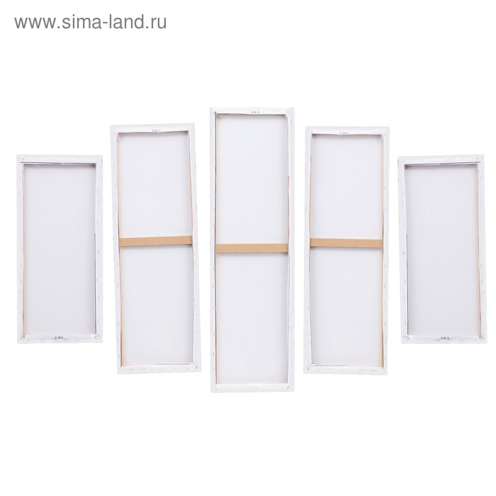 Модульная картина  Модульная картина "Берёзы у реки" (2-23х52; 2-24х70; 1-24х80) 120х80см