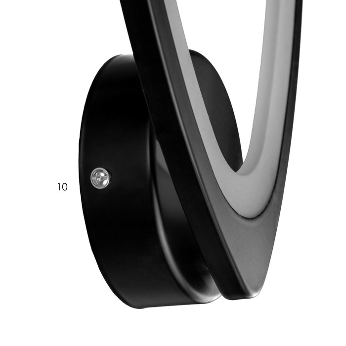 Бра "Долька" 12Вт LED 3000К черный 17х7,5х21,5 см