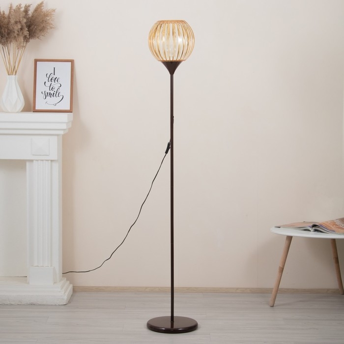 Торшер Клауди 1х15Вт Е27 коричневый 27,5х27,5х160см