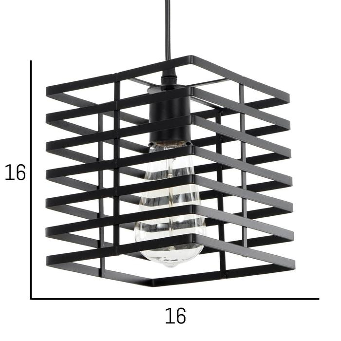 Светильник 88330/1 E27 40Вт черный 16х16х16-116 см Светильник 88330/1 E27 40Вт черный 16х16х16-116 см