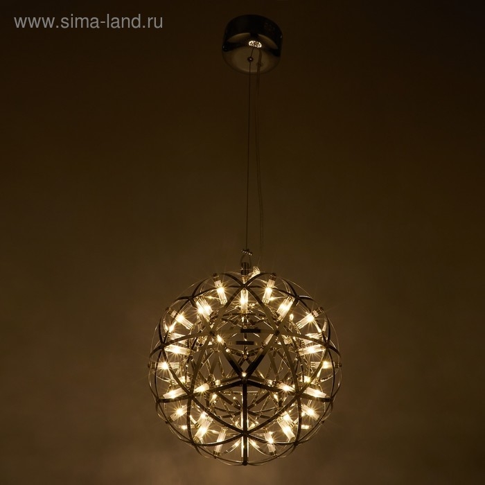 Люстра BayerLux 669705/42 LED 25,2Вт 4000К хром 30х30х150 см