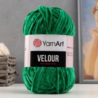 Пряжа "Velour" 100% микрополиэстер 170м/100г (856 изумруд)