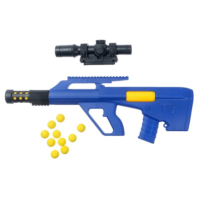 Бластер «Помповый AUG», стреляет мягкими шариками, прицел Бластер «Помповый AUG», стреляет мягкими шариками, прицел
