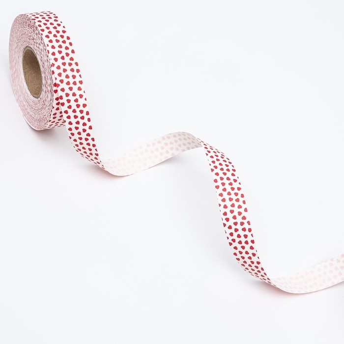 Лента Лента "Аmore" для декора и подарков, белая, 2 см х 45 м