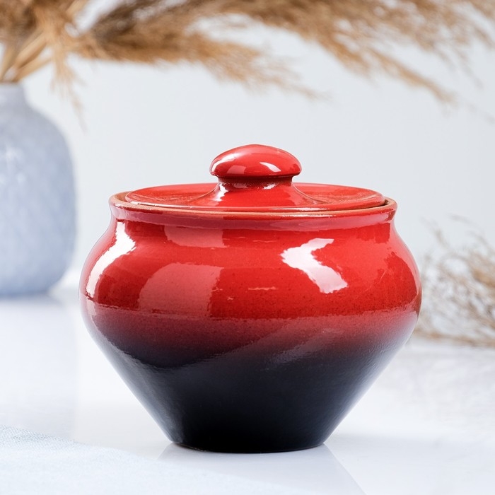 Горшок для жаркого  Горшок для жаркого "Классика" 0,9л красный