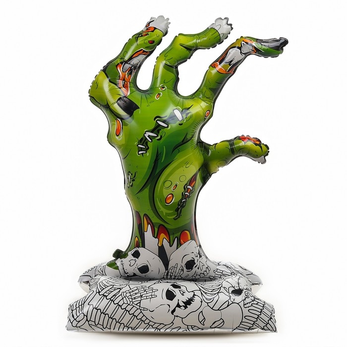 Шар фольгированный 49 Шар фольгированный 49" «Руки зомби», на подставке