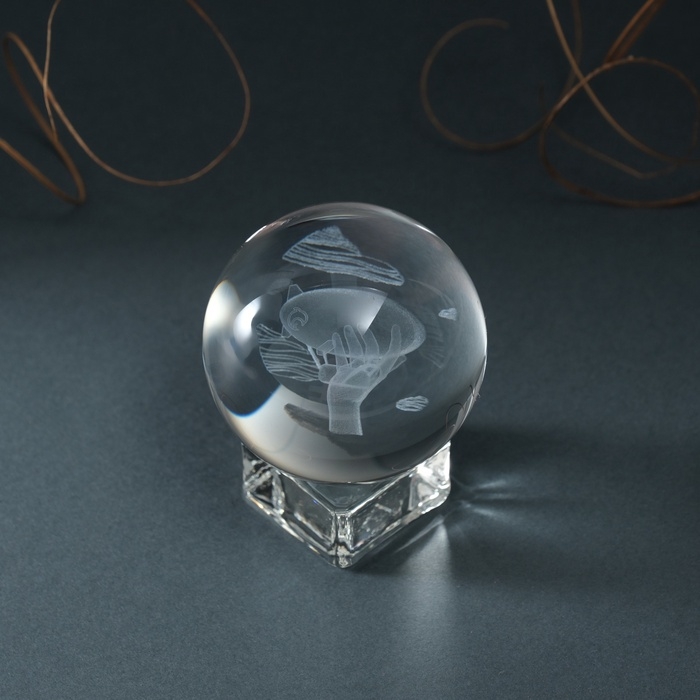 Сувенир стекло шар Сувенир стекло шар "Дирижабль" d=6 см