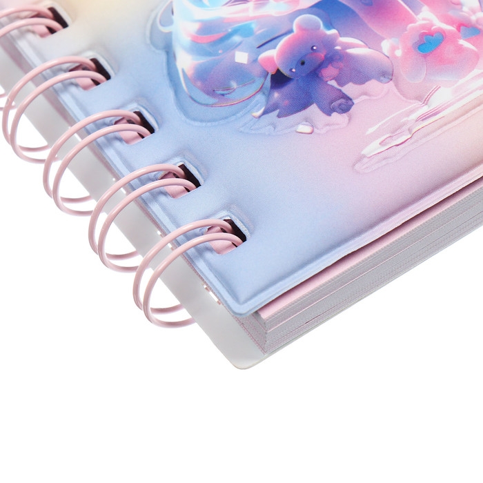 Записная книжка подарочная на гребне 80л,линия, цветной блок,облож.ПВХ 3D Аниме(10,2х10,5см)   10539 Записная книжка подарочная на гребне 80л,линия, цветной блок,облож.ПВХ 3D Аниме(10,2х10,5см)   10539