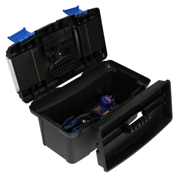 Ящик для инструмента ТУНДРА, 19 Ящик для инструмента ТУНДРА, 19", 490 х 275 х 240 мм, пластиковый