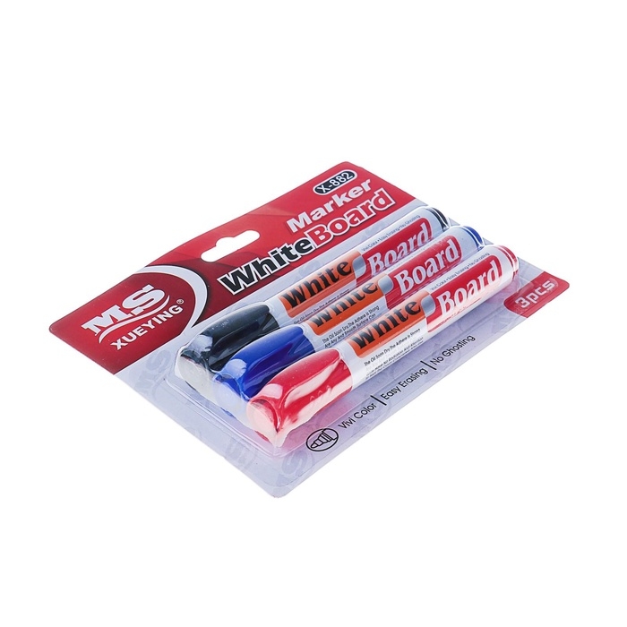 Набор маркеров для доски, 3 цвета, 3 мм, блистер Набор маркеров для доски, 3 цвета, 3 мм, блистер