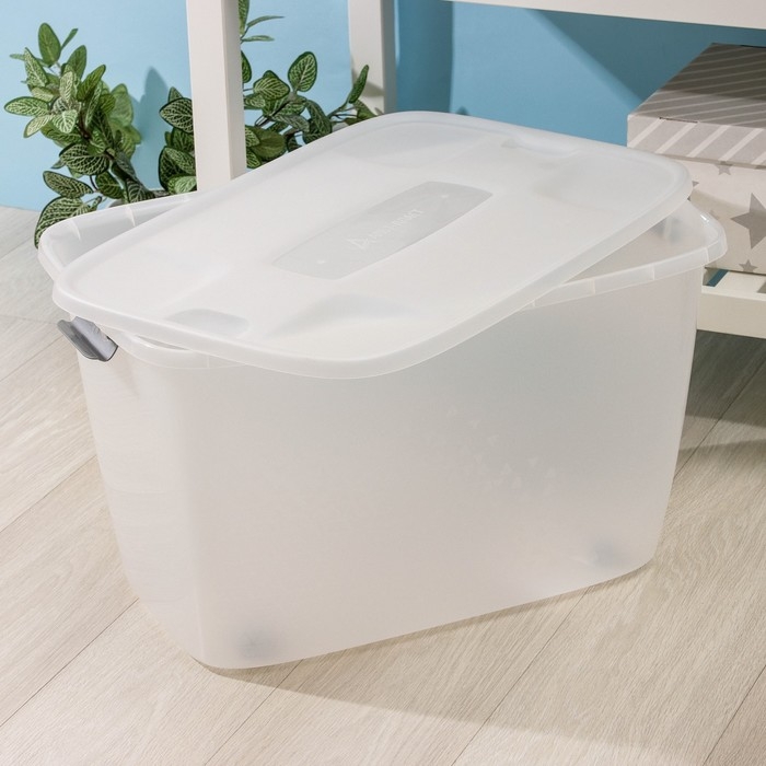 Бокс универсальный, на колёсиках, 56 л, 60×40×36 см, цвет МИКС Бокс универсальный, на колёсиках, 56 л, 60×40×36 см, цвет МИКС