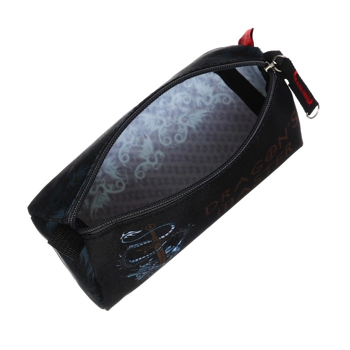 Пенал мягкий, 1 отделение, 85 х 200 х 65 мм, объёмный, Феникс  Пенал мягкий, 1 отделение, 85 х 200 х 65 мм, объёмный, Феникс "Мастер драконов" чёрный 61901