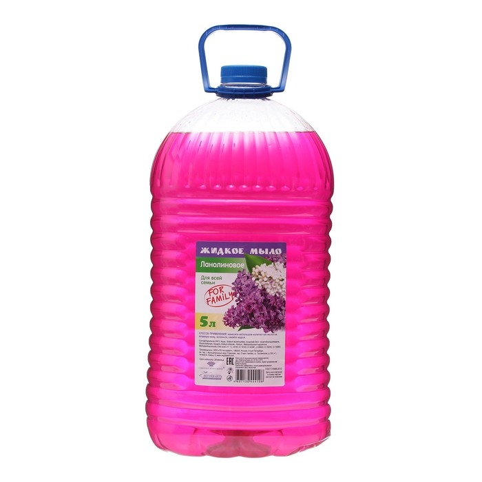 Жидкое мыло Для Всей Семьи  Жидкое мыло Для Всей Семьи "Ланолиновое", 5 л