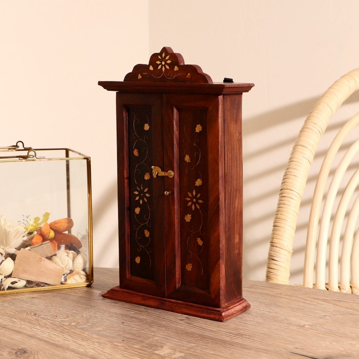 Ключница с инкрустацией Ключница с инкрустацией "Лиана" дерево 29,5*16,5*6 см