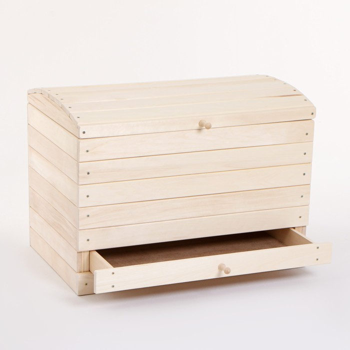 Комод деревянный  сундук "Глобус", 80×50×57см, "Добропаровъ"