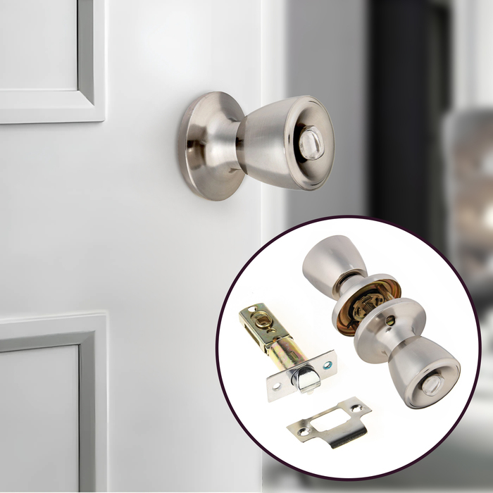 Защелка 1202, с фиксатором, цвет матовый никель Защелка 1202, с фиксатором, цвет матовый никель