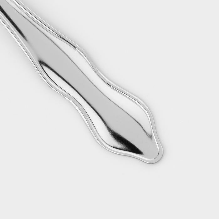 Ложка столовая &laquo;Новинка-1&raquo;, h=19.5 см, толщина 1 мм, цвет серебряный