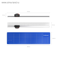 Резак роликовый ErichKrause, до 5 листов, с ковриком для реза 350 мм, блистер