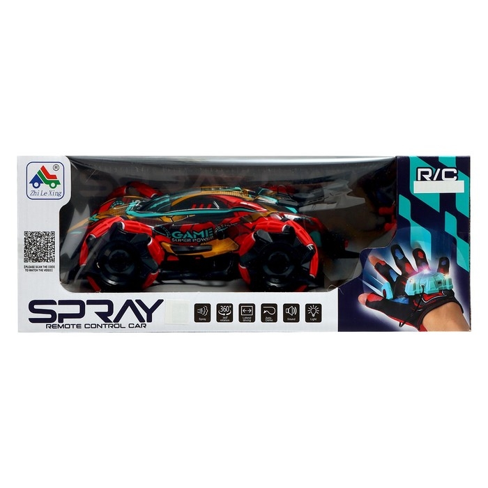 Машина радиоуправляемая «Гоночная», работает от аккумулятора, эффект дыма, световые эффекты, цвет красный Машина радиоуправляемая «Гоночная», работает от аккумулятора, эффект дыма, световые эффекты, цвет красный
