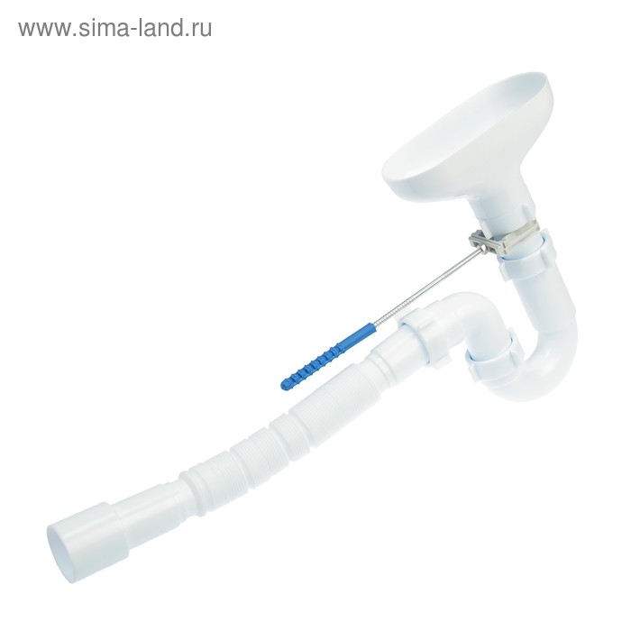 Сифон для мойки  Сифон для мойки "АНИ Пласт" DR0115, 1 1/2", с гофротрубой 40/50 мм, с разрывом струи