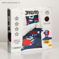 Постельное бельё «Этель» 1.5 сп Super hero 143*215 см, 150*214 см, 50*70 см -1 шт,100% хл, бязь