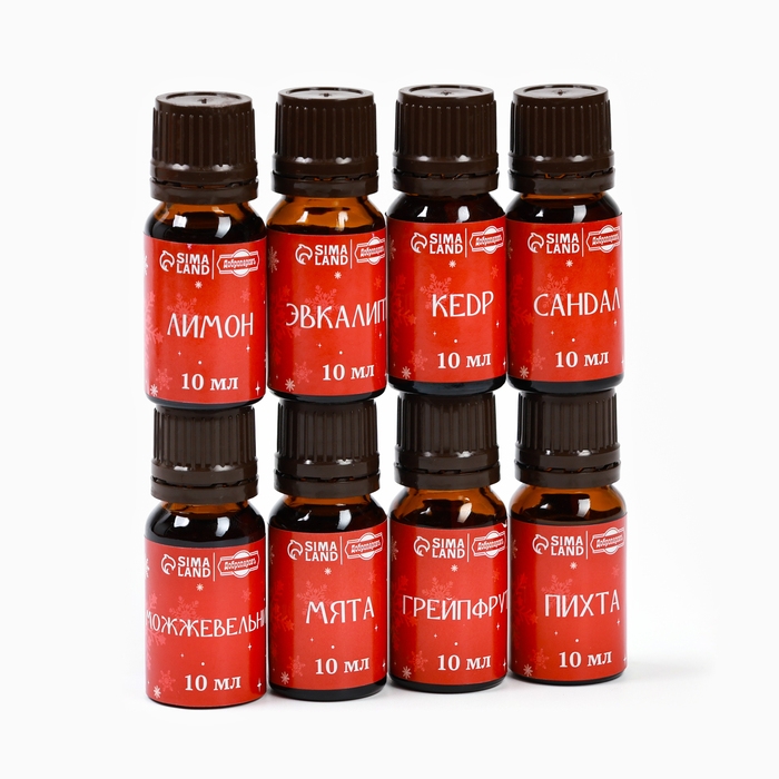 Набор эфирных масел  Набор эфирных масел "С легким паром!" 8 эфирных масел по 10 мл