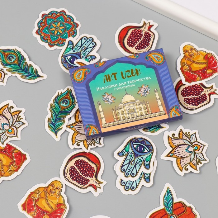 Наклейки для творчества Наклейки для творчества "Восток" тиснение золото набор 48 шт 9х7х0,8 см