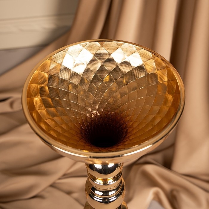 Подсвечник металл на 1 свечу «Ричард» цвет золото 12.5 х 12.5 х 44 см Подсвечник металл на 1 свечу «Ричард» цвет золото 12.5 х 12.5 х 44 см