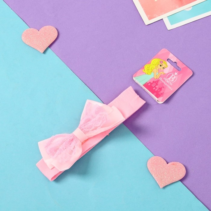 Повязка для волос Повязка для волос "Сьюзи" блики, 3х16 см, розовый