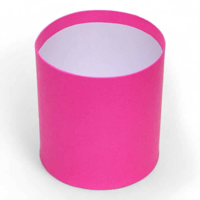 Набор круглых коробок 2в1 , Набор круглых коробок 2в1 ,"Фуксия", без крышки, 10 х 10 х 10,5 см