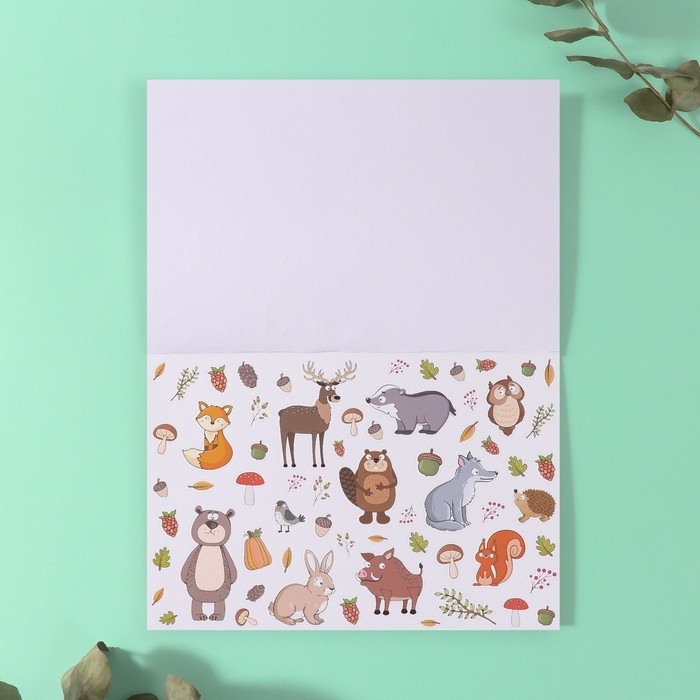 Наклейки в книжке Наклейки в книжке "Животные" + 5 фонов 20,7х14,2 см