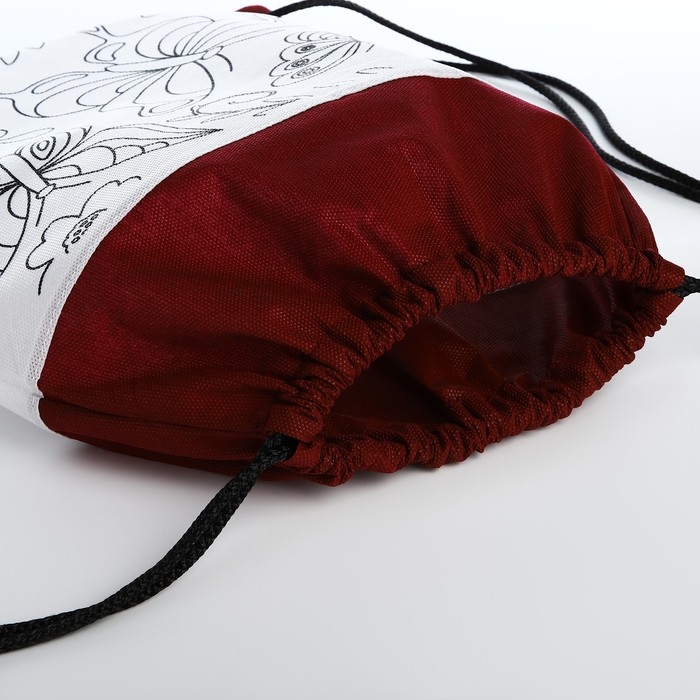 Мешок для обуви под раскраску «Бабочки» 34х40 см, спанбонд Мешок для обуви под раскраску «Бабочки» 34х40 см, спанбонд