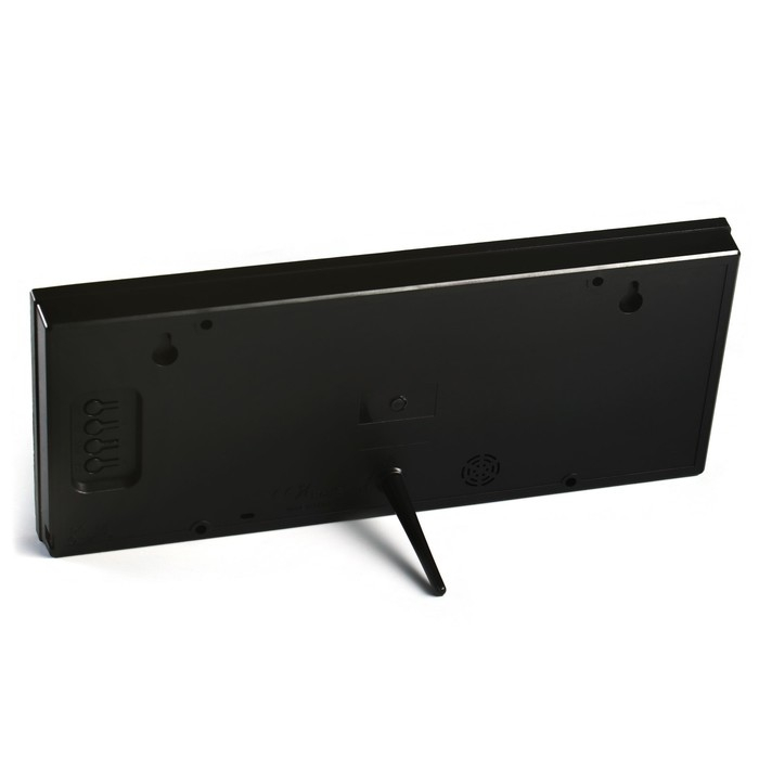 Часы электронные настенные, настольные  Часы электронные настенные, настольные "Соломон", с будильником, 15 х 36 см, зеленые цифры