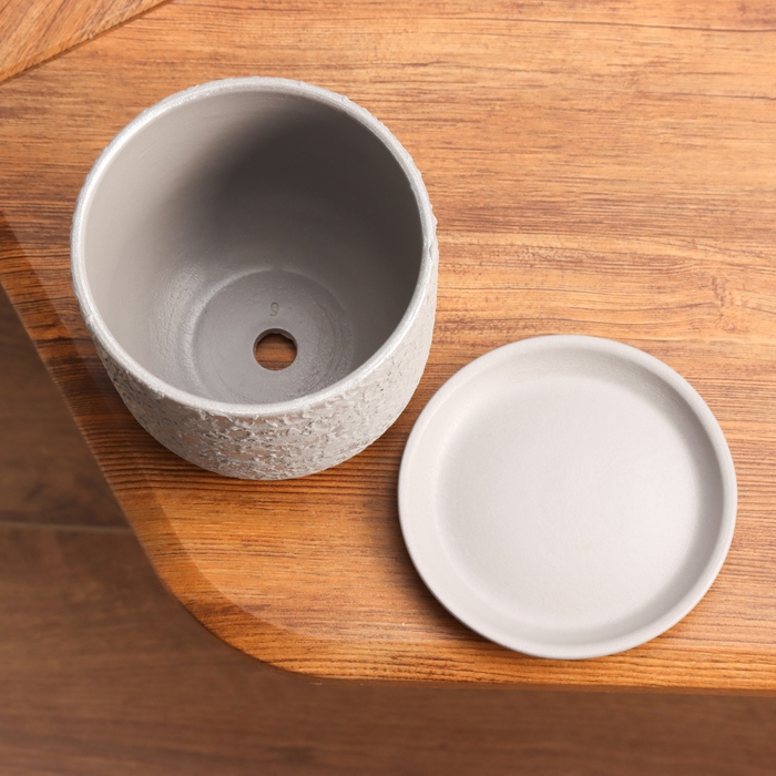 Горшок цветочный Лава серая 0.8 л Горшок цветочный Лава серая 0.8 л